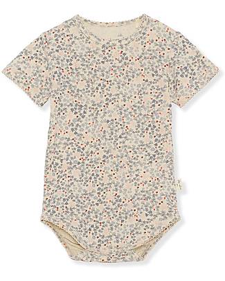 Konges Slojd Short Sleeved Body - Rose Hip Blue - Organic Cotton Short Sleeves Bodies