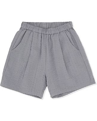 Konges Slojd Shorts Ace - Sleet - 100% cotton seersucker Shorts