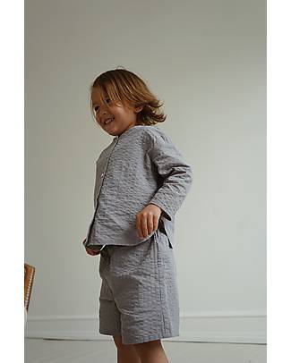 Konges Slojd Shorts Ace - Sleet - 100% cotton seersucker Shorts