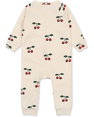 Konges Slojd Sleepy Onesie - Ma Grande Cerise - 100% Organic Cotton GOTS Babygrows