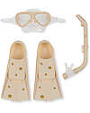 Konges Slojd Snorkeling Set - Mask, Fins, and Snorkel - Lemon - Suitable from 6 Years Beach Toys
