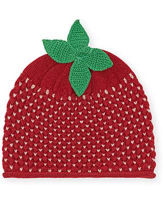 Konges Slojd Strawberry Hat - Barbados Cherry - 100% Merino Wool Winter Hats