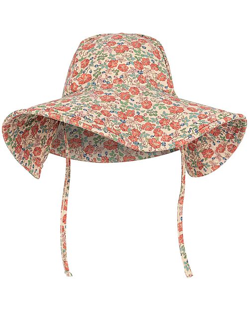 Konges Slojd Summer Hat Collette - Kaluka - Flowers - Recycled Material - UPF 50+ Sunhats