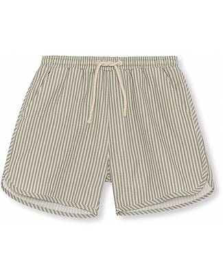 Konges Slojd Swimshorts - Asnou - Stripes Beige/Cream - UPV50+ Swimming Trunks
