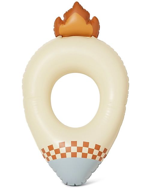 Konges Slojd Swin Ring Junior - Flame/Cream - ecological and BPA-free PVC Beach Toys