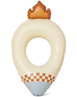 Konges Slojd Swin Ring Junior - Flame/Cream - ecological and BPA-free PVC Beach Toys