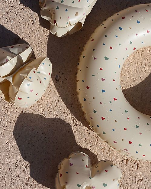 Konges Slojd Swin Ring Junior - Multihearts - ecological and BPA-free PVC Beach Toys