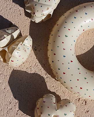 Konges Slojd Swin Ring Junior - Multihearts - ecological and BPA-free PVC Beach Toys