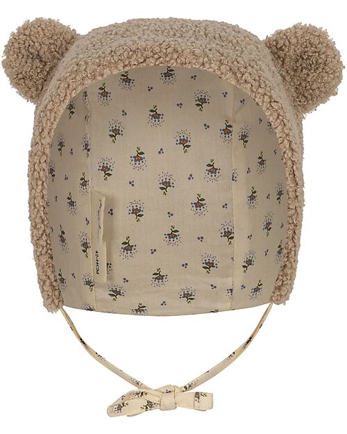 Konges Slojd Teddy Hat with Ears - Oxford Tan - Cotton Winter Hats