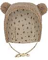 Konges Slojd Teddy Hat with Ears - Oxford Tan - Cotton Winter Hats
