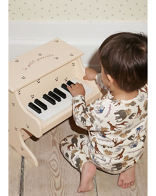 Konges Slojd Toy Piano - Cherry - FSC Beech Wood Musical Instruments