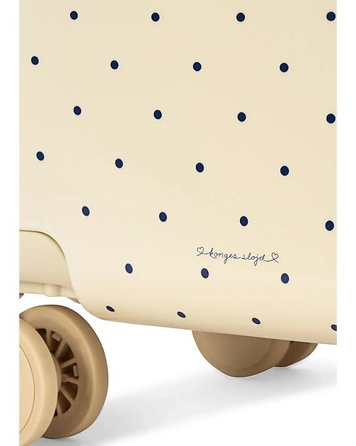 Konges Slojd Travel Suitcase - Cherries - Navy Dot - Perfect for Trips and Weekends! Travel Bags