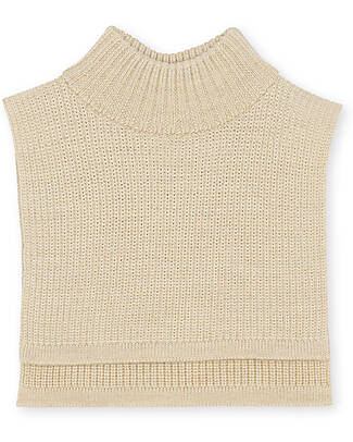 Konges Slojd Vitum Neckwarmer - Almond Milk - 100% Merino Wool Knit Scarves
