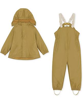 Konges Slojd Waterproof and Windproof rain Set - Jacket and Pants - Dull Gold Waterproof