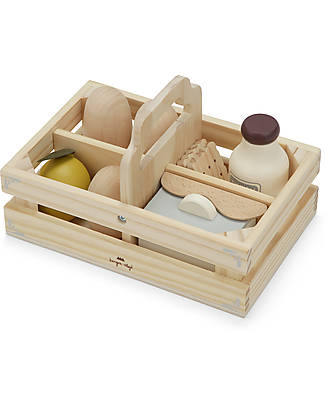 Konges Slojd Wooden Picnic Food Box - Ecofriendly and Funny! Wooden Food