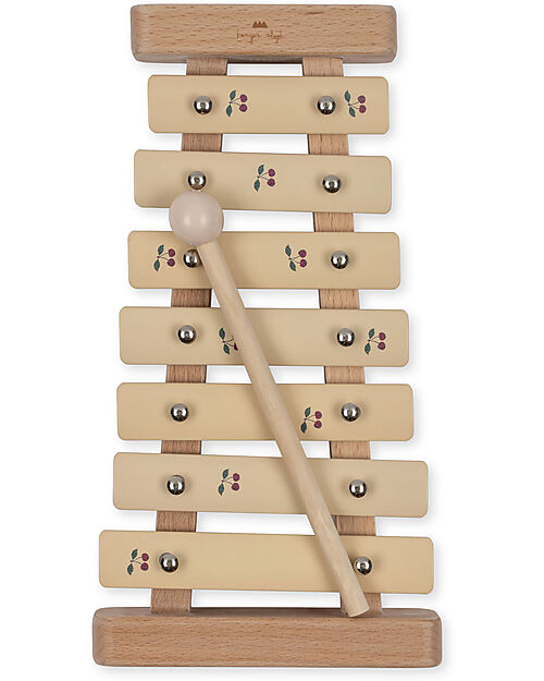 Konges Slojd Xylophone - Lemon Cherry - 100% FSC Beech Wood Musical Instruments