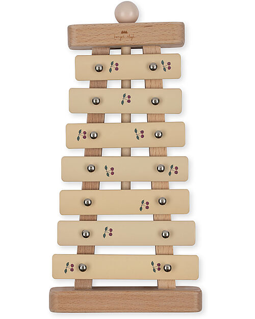 Konges Slojd Xylophone - Lemon Cherry - 100% FSC Beech Wood Musical Instruments
