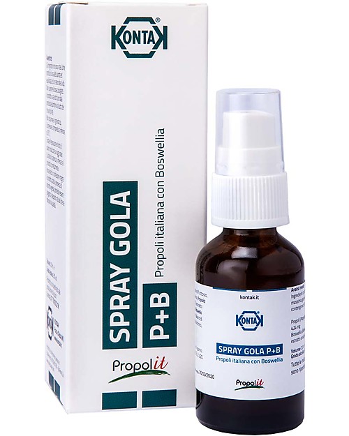 Kontak Adults Throat Spray with Propolis and Boswellia, 20 ml - For irritated throat Natural Remedies