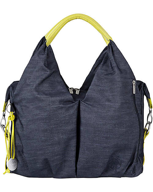 Lässig Neckline Green Label Changing Bag, Denim Lots of
