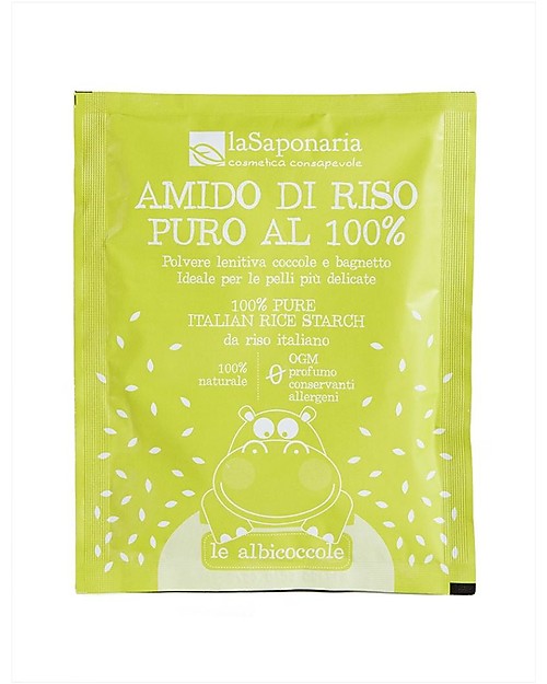 La Saponaria 100% Pure Rice Starch - Soothing Powder - Cuddles and Bath - 30gr Baby Bath Wash and shampoo