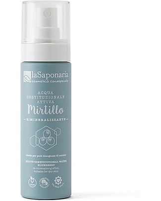 La Saponaria Active Minerilizing Water with Blueberry, 50 ml - For Redness and Couperose! Detergents