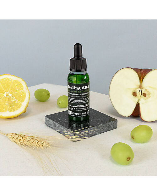 La Saponaria AHA Peeling - with Italian Fruit Acids - Regenerating and Smoothing Exfoliating Action Face Creams