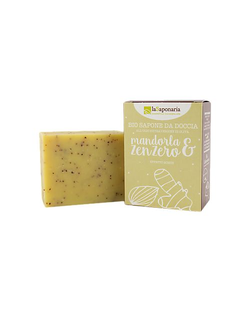 La Saponaria Almond and Ginger Shower Soap - 100 g - Tones and Gives Freshness! Shampoos And Bath Wash