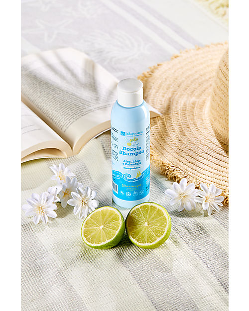 La Saponaria Amico del Mare Shower Shampoo - 100% Biodegradable Ingredients - 150ml Shampoos And Bath Wash