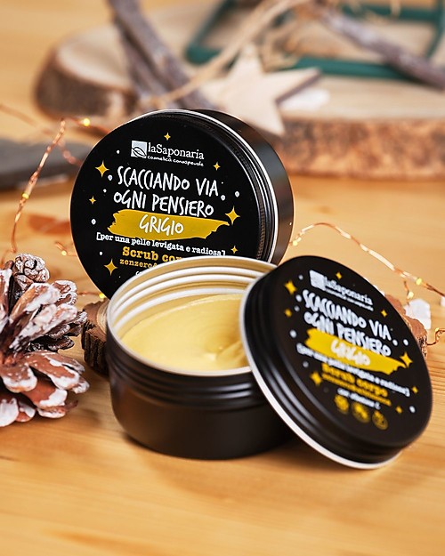 La Saponaria Apricot&Ginger Body Scrub - with Antioxidant  Vitamin C, E and Pomegranate Water Body Lotions And Oils