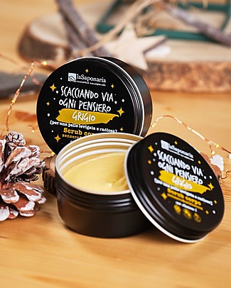 La Saponaria Apricot&Ginger Body Scrub - with Antioxidant Vitamin C, E and Pomegranate Water Face