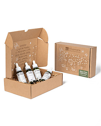 La Saponaria Attivi Puri Collection - Antiaging Set: Phyto-Retinol + Serum + Collagen + Hyaluronic Acid Face