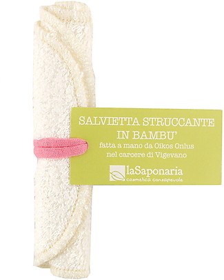 La Saponaria Bamboo Make-up Removal Wipe - Washable and reusable! Face