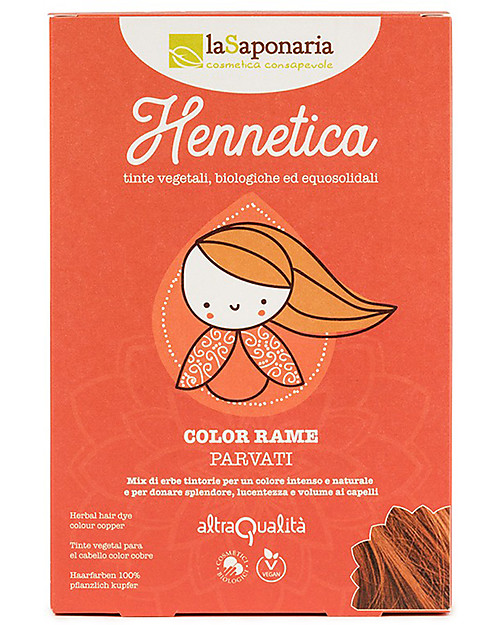 La Saponaria Bio Hair Dye 100% Vegetarian, Copper "Parvati" Hair Care