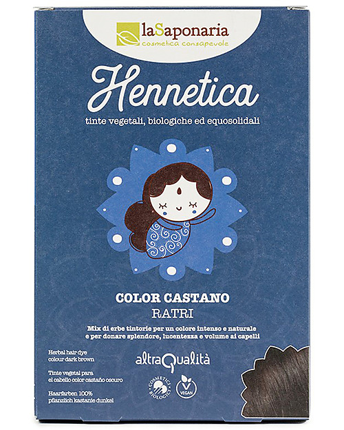 La Saponaria Bio Hair Dye 100% Vegetarian, Dark Brown "Ratri" Hair Care