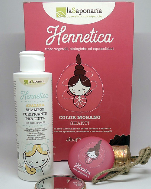 La Saponaria Bio Hair Dye 100% Vegetarian, Mahogany "Shakti" Hair Care