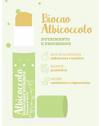 La Saponaria Bio Lip Balm Albicoccolo - Nourishing and Protective Face Creams