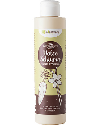 La Saponaria Body Soap with Vanilla and Carrot, 200 ml - For a Soft Skin! Detergents