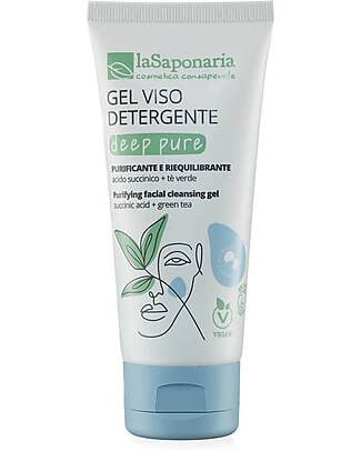 La Saponaria Cleansing Facial Gel - Deep Pure - 100 ml - Purifying and Rebalancing Face Creams