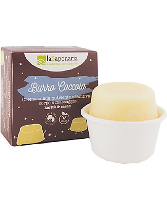La Saponaria Cuddle Butter Nourishing and Soothing Solid Body Cream- 45 ml - Shea Butter and Cocoa Body Lotions And Oils