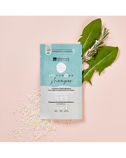La Saponaria EcoPowder Sebum Regulating Shampoo Refill - Tea Tree Shampoos And Bath Wash