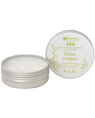 La Saponaria Extra Virgin Olive Oil Hand Cream, Neutral, 60 ml - For dry and sensitive skin Body Lotions And Oils