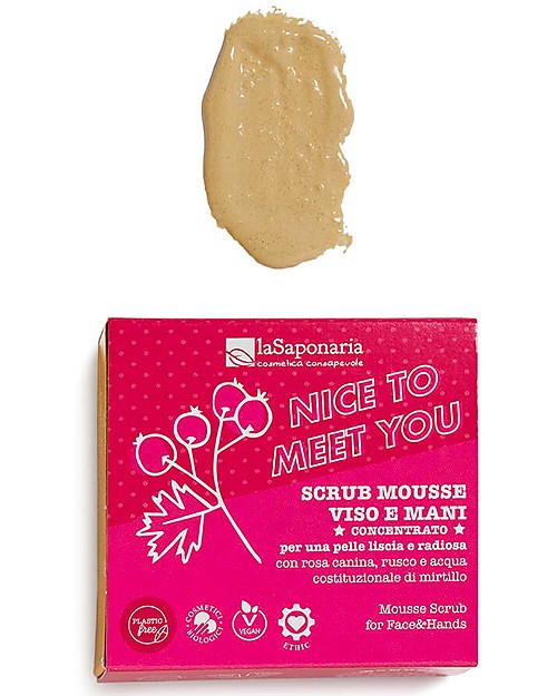 La Saponaria Face and Hand Scrub Mousse - Nice to Meet You Face Creams