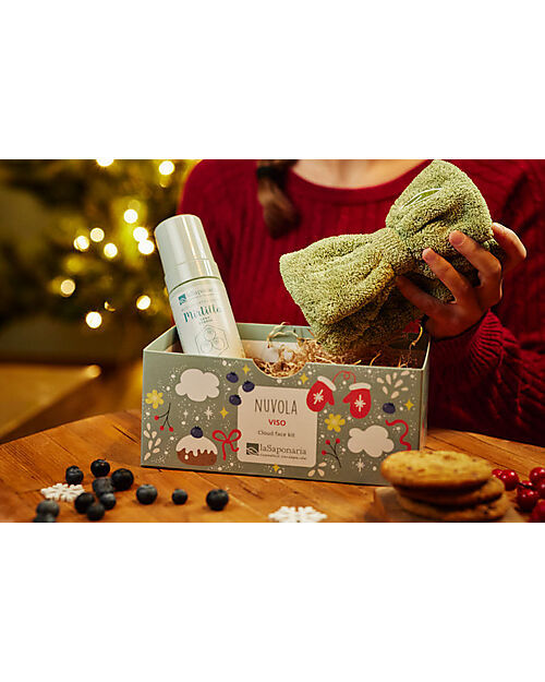 La Saponaria Face care set with Headband + Cleansing Mousse Face Creams