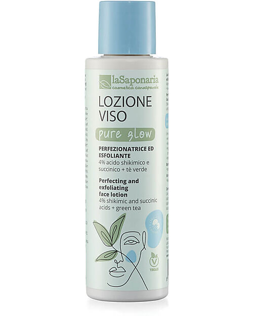 La Saponaria Face Lotion - Pure Glow - 150 ml - Purifying and Exfoliating Face Creams