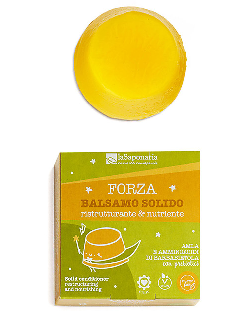 La Saponaria Forza Solid Balm - Restructuring and Nourishing - with Amla and Beetroot Shampoos And Bath Wash