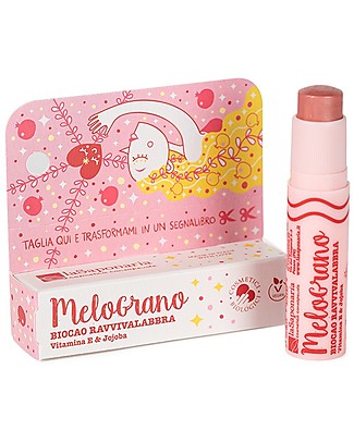 La Saponaria "Futuro a Colori" Set: Pomegranate Lip Balm + Bookmark Face