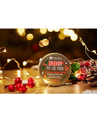 La Saponaria Glow Effect Body Cream - Almond & Red Berries - Travel Size Body Lotions And Oils
