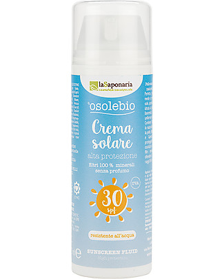 La Saponaria High Protection Sun Lotion SPF 30, 125 ml - Airless No chemical filtres Sun Screen
