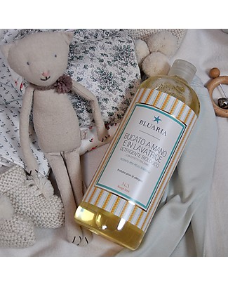 La Saponaria Liquid Detergent Hand-wash and Washine Machine, 1 lt - Delicate on fabrics and skin Home Cleaning