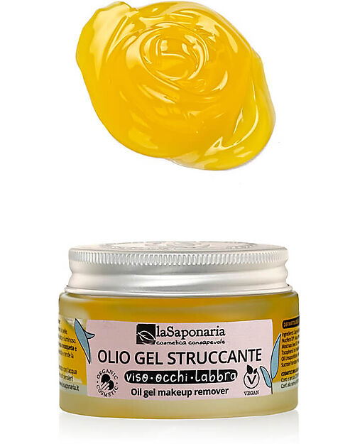 La Saponaria Make-up Remover Gel Oil - Face/Eyes/Lips - Rosehip and Apricot Face Creams